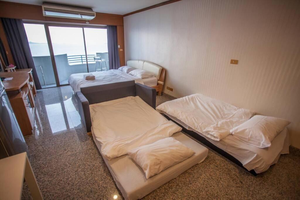 Pattaya Seaside Balcony/Beach Front/4 Peoples Na Chom Thian Exterior foto